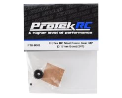 ProTek RC Lightweight Steel 48P Pinion Gear (3.17mm Bore) (24T) -Toy Car Accessories Shop PTK 8042 2