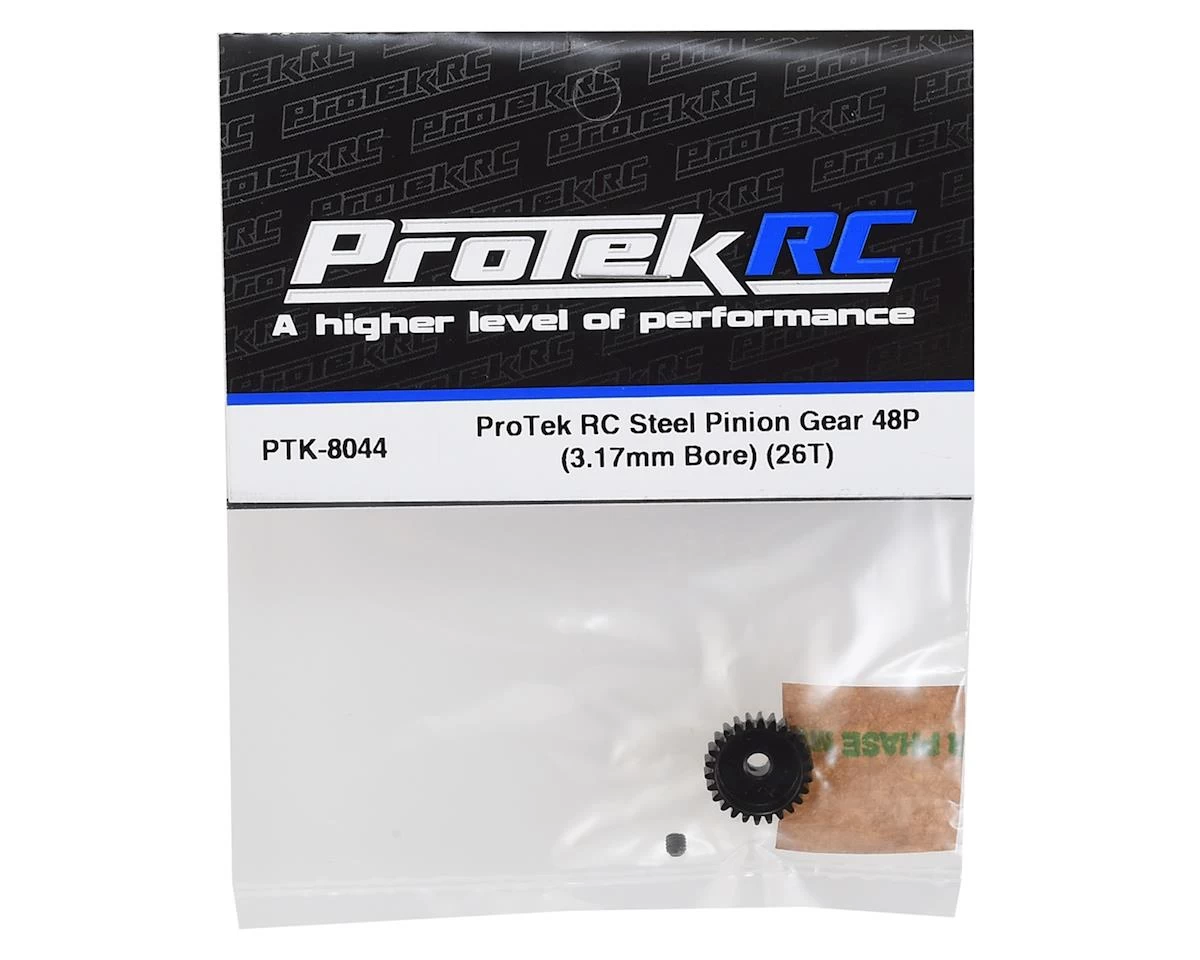 ProTek RC Lightweight Steel 48P Pinion Gear (3.17mm Bore) (26T) 3 ProTek RC Lightweight Steel 48P Pinion Gear (3.17mm Bore) (26T) - Image 3
