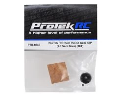 ProTek RC Lightweight Steel 48P Pinion Gear (3.17mm Bore) (28T) -Toy Car Accessories Shop PTK 8046 2