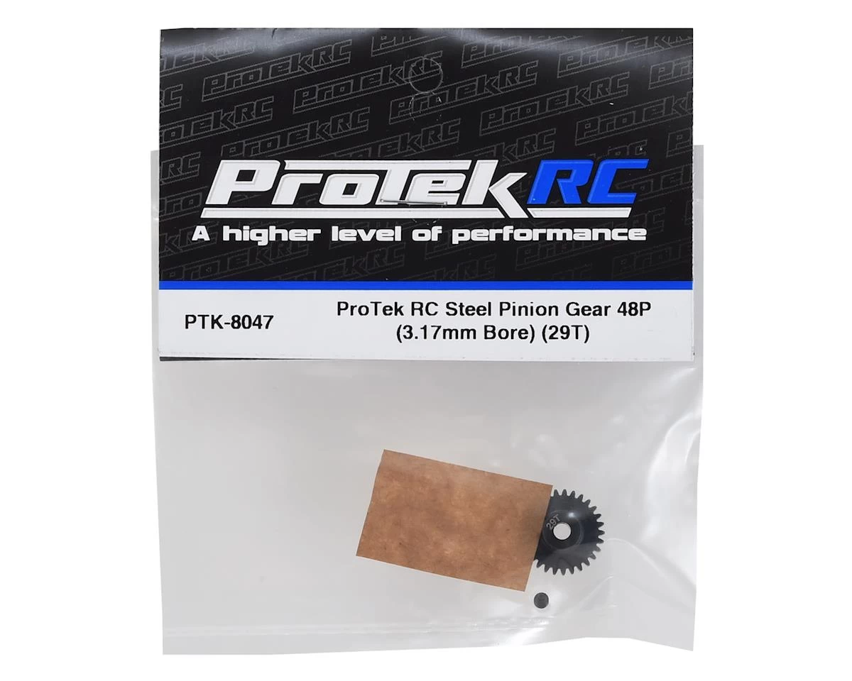 ProTek RC Lightweight Steel 48P Pinion Gear (3.17mm Bore) (29T) 3 ProTek RC Lightweight Steel 48P Pinion Gear (3.17mm Bore) (29T) - Image 3