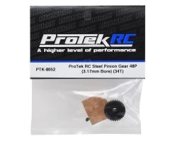ProTek RC Lightweight Steel 48P Pinion Gear (3.17mm Bore) (34T) 5 ProTek RC Lightweight Steel 48P Pinion Gear (3.17mm Bore) (34T) -Toy Car Accessories Shop PTK 8052 2