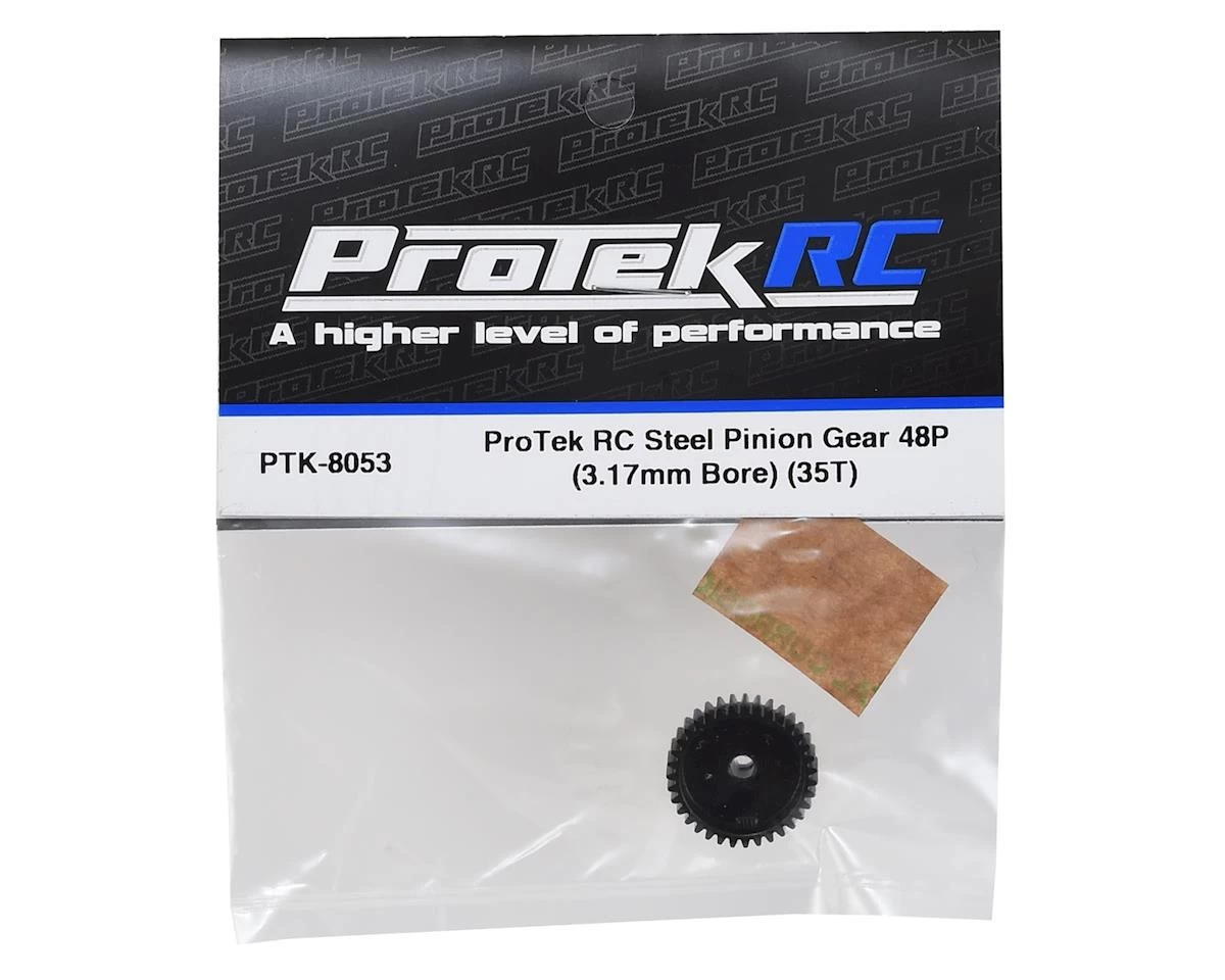 ProTek RC Lightweight Steel 48P Pinion Gear (3.17mm Bore) (35T) 3 ProTek RC Lightweight Steel 48P Pinion Gear (3.17mm Bore) (35T) - Image 3