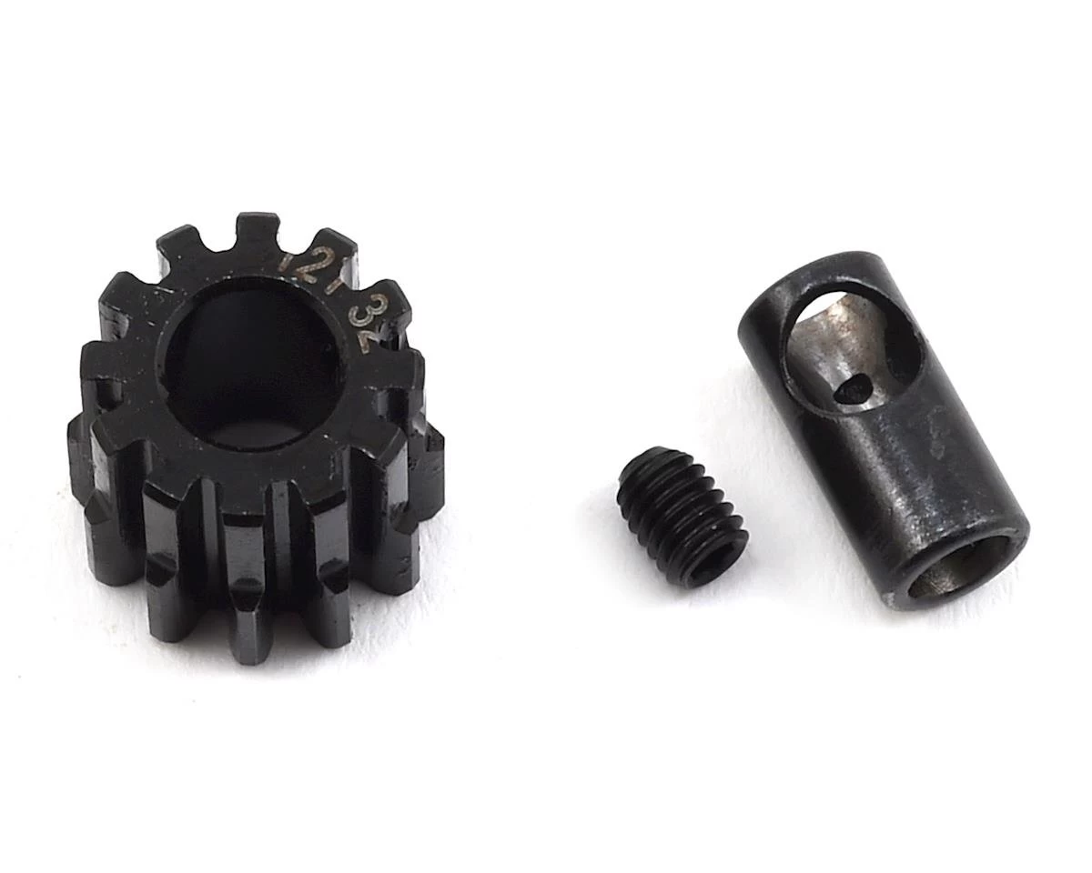ProTek RC Steel 32P Pinion Gear W/3.17mm Reducer Sleeve (Mod .8) (5mm Bore) (12T) 1 ProTek RC Steel 32P Pinion Gear W/3.17mm Reducer Sleeve (Mod .8) (5mm Bore) (12T)