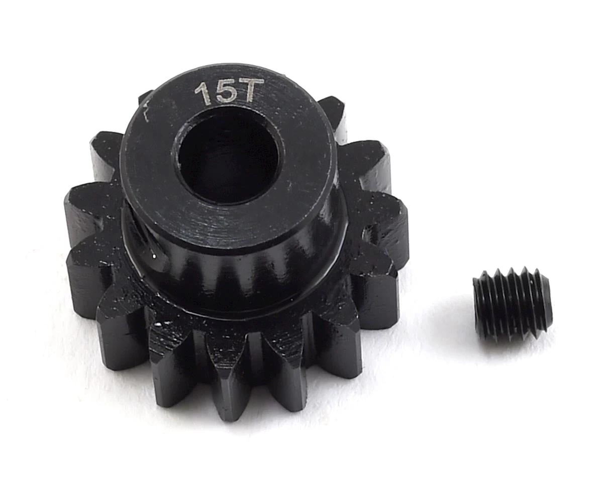 ProTek RC Steel Mod 1 Pinion Gear (5mm Bore) (15T) 1 ProTek RC Steel Mod 1 Pinion Gear (5mm Bore) (15T)