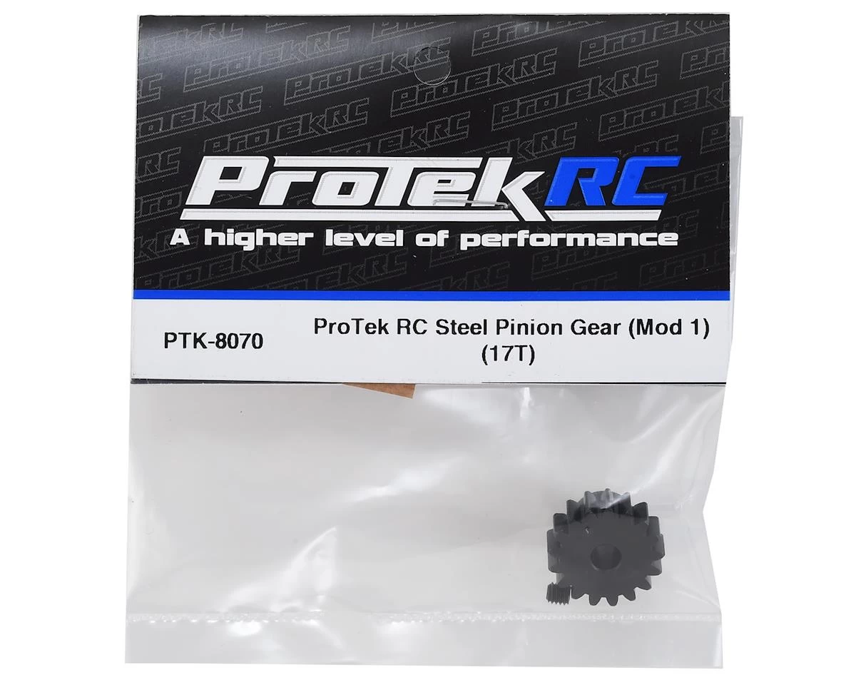 ProTek RC Steel Mod 1 Pinion Gear (5mm Bore) (17T) 2 ProTek RC Steel Mod 1 Pinion Gear (5mm Bore) (17T) - Image 2