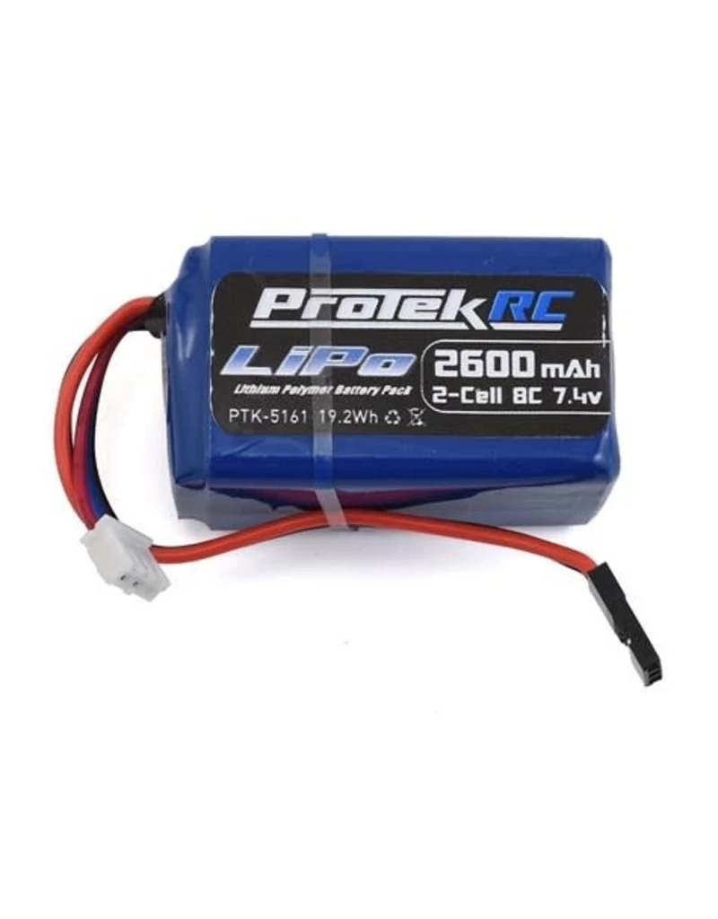 PROTEK RC PTK-5161 7.4V Li-PO 2600MAH HUMP RECEIVER BATTERY 1 PROTEK RC PTK-5161 7.4V Li-PO 2600MAH HUMP RECEIVER BATTERY