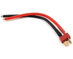 PTK-5201 RC T-Style Ultra Plug Male Device Pigtail (10cm, 14awg Wire) (1) (Protek RC)