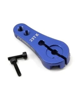PROTEK RC PTK-7801 4MM ALUMINUM LONG CLAMPING SERVO HORN (BLUE) 23T