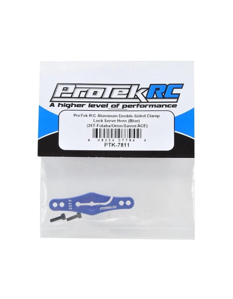 PROTEK RC PTK-7811 ALUMINUM DOUBLE-SIDED CLAMPING SERVO HORN (BLUE) (25T) 2 PROTEK RC PTK-7811 ALUMINUM DOUBLE-SIDED CLAMPING SERVO HORN (BLUE) (25T) - Image 2