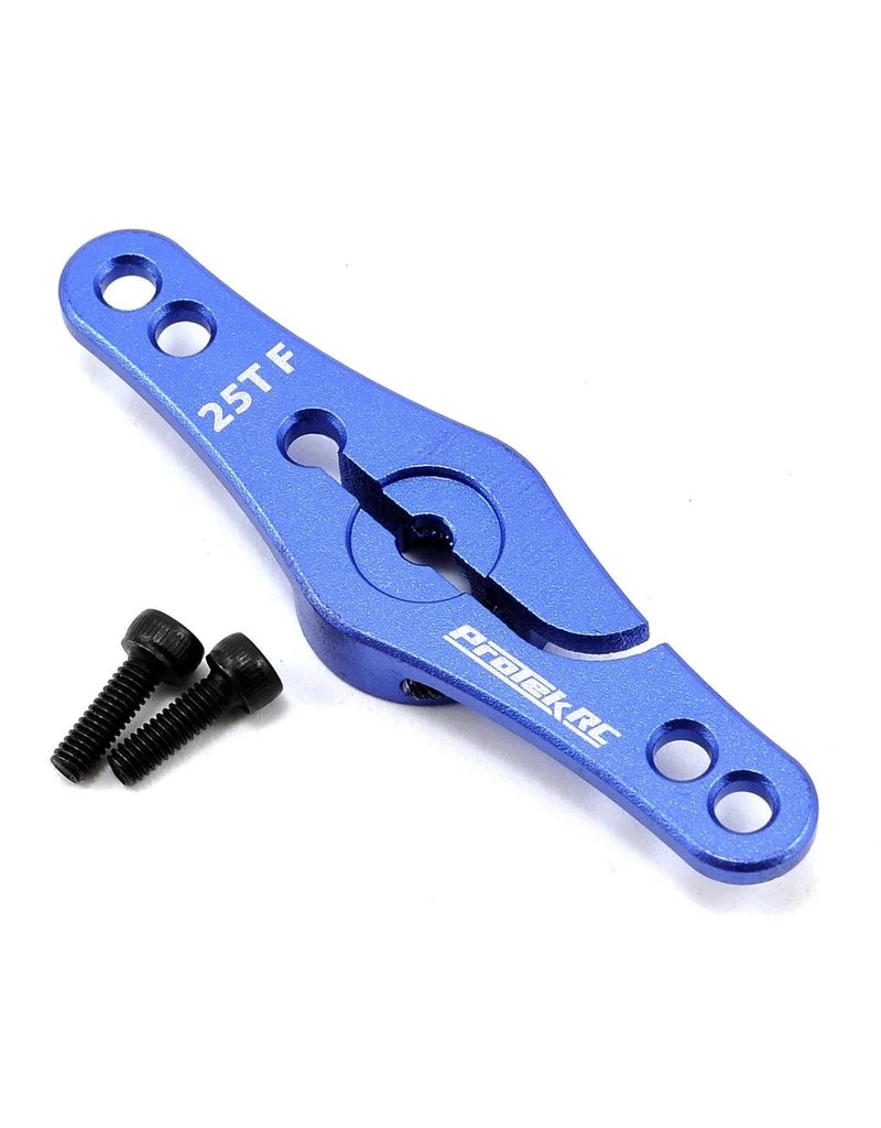 PROTEK RC PTK-7811 ALUMINUM DOUBLE-SIDED CLAMPING SERVO HORN (BLUE) (25T) 1 PROTEK RC PTK-7811 ALUMINUM DOUBLE-SIDED CLAMPING SERVO HORN (BLUE) (25T)